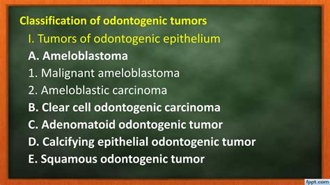 LEC 2: ODONTOGENIC TUMORS AND TUMOR LIKE LESIONS OF THE JAW | PPTX | Cancer | Diseases and ...