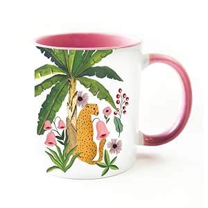 Buy Fiery Cat in Jungle - Coffee Mug by The Spring Palette | Coffee Mug ...