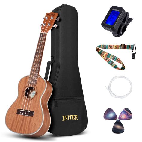 INITER Concert Ukulele Guitar Starter Kit,23 inch Ukulele for Beginner ...