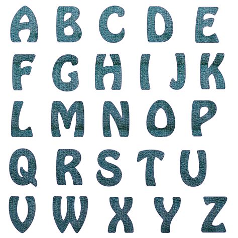 Alphabet Clipart Free Set/printable Alphabet Letters Clip Art
