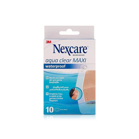 Nexcare Aqua Clear Maxi Waterproof Bandages 60mm x 88mm 10s - Spinneys ...