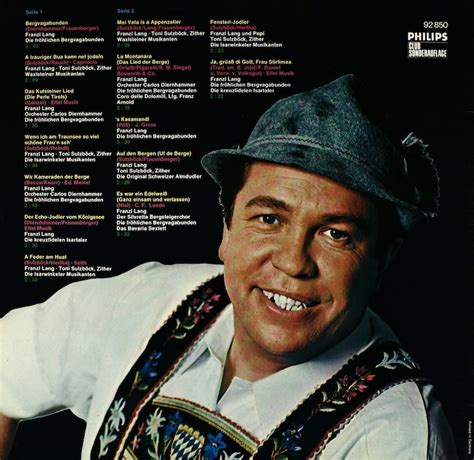 Franzl Lang. Bergvagabunden – Bertelsmann Vinyl Collection