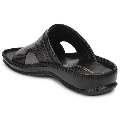 Buy Healers Black Casual Slipper For Men CSS-24 By Liberty