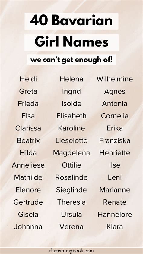 40 beautiful bavarian baby girl names we’re in love with unique girl ...