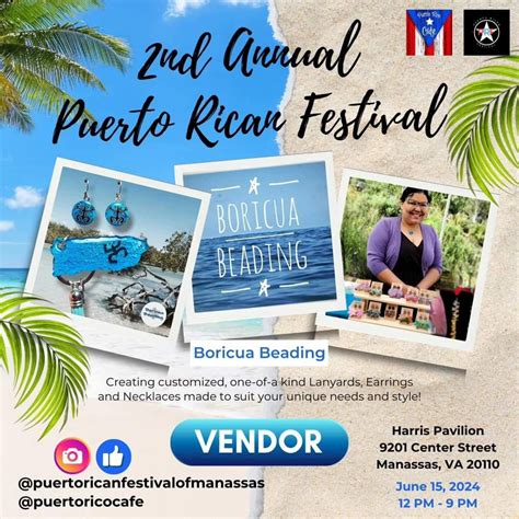 BoricuaBeading at the Puerto Rico Festival of Manassas, Harris Pavilion ...