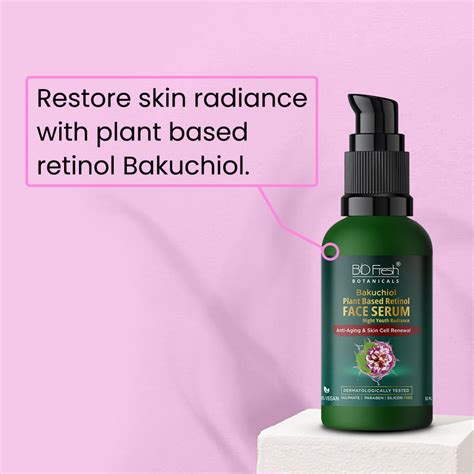 Bakuchiol Plant-Based Retinol Face Serum Night Youth Radiance ...