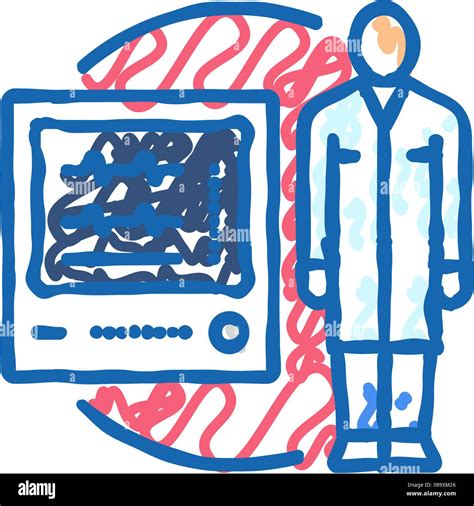 cardiac monitor technician icon doodle illustration Stock Vector Image & Art - Alamy