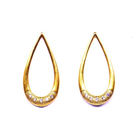 White Topaz Hoop Earrings