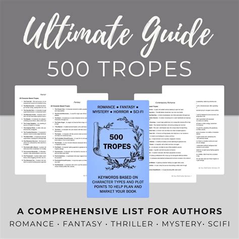 Trope List, All in One Guide for Authors and Writers, Romance Fantasy ...