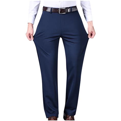 Holiday Clearance! ZVNAΖH Mens Stretchy Business Casual Pants Big and ...