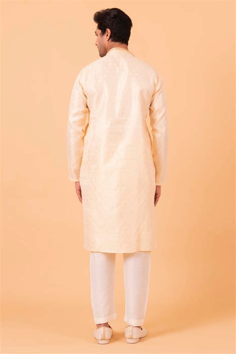 MLS ART SILK KURTA PAJAMA