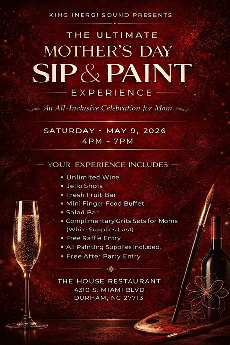 The ultimate Mother’s Day sip & paint experience & after party, 4310 S ...