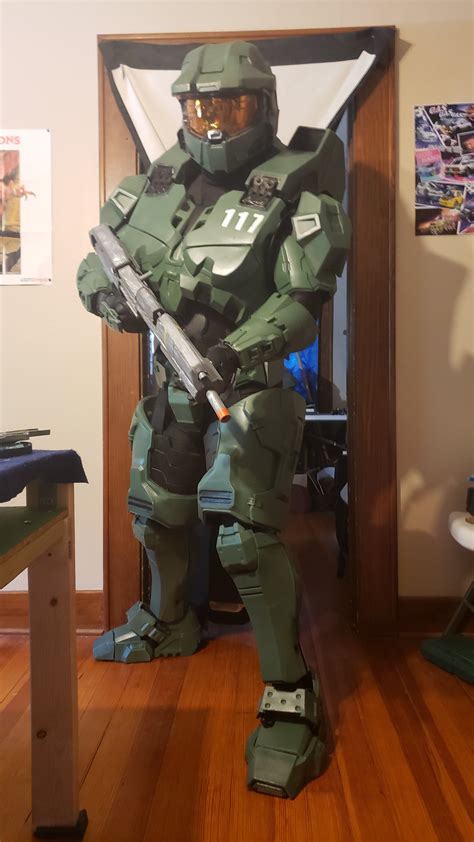 Finished Halo Infinite Chief Armor | Halo cosplay, Master chief costume ...