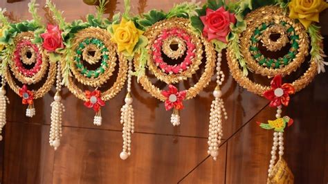 Buy Divyakosh Handicraft Multi Colour Door Toran for Home Decoration ...