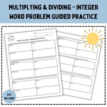 Image result for Multiplication Integer Word Problems