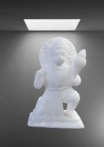 NAVYAKSH Om Shiv Marble Hanuman Ji Murti (5 Inch) Decorative Showpiece ...