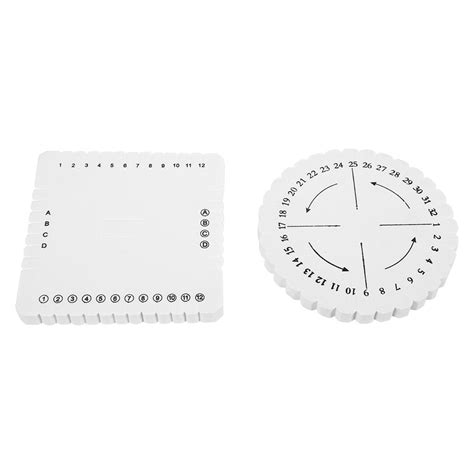 4 inch Kumihimo Disks Hand-held Round and Flat Braiding, Set of 2 ...