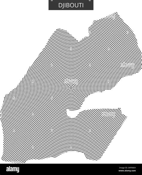 Detailed map of Djibouti showcasing its unique topographical features, highlighting the nation’s ...