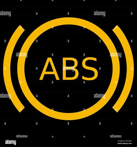Amber vector graphic on a black background of a dashboard warning light ...