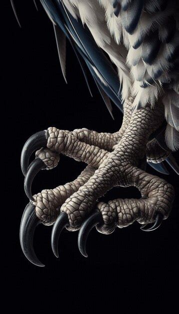 Closeup of a harpy eagles powerful talons revealing sharp claws and ...