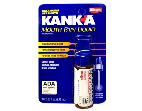 Kanka Mouth Pain Liquid, Maximum Strength Oral Anesthetic, with ...