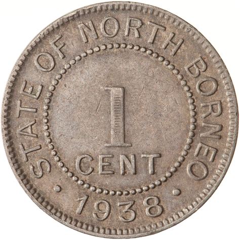 One Cent 1938, Coin from North Borneo - Online Coin Club