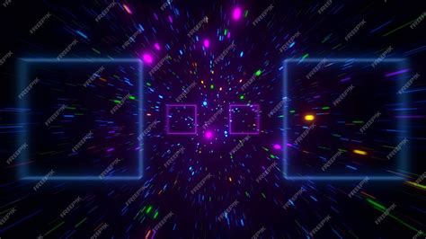 Premium Photo | Explosion zoom hyperspace Lightspeed time star travel Style neon retro party ...
