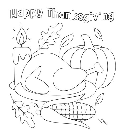 Thanksgiving Coloring Pages - 11 Free PDF Printables | Printablee