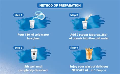 NESCAFE All in 1 Frappe Instant Cold Coffee Premix