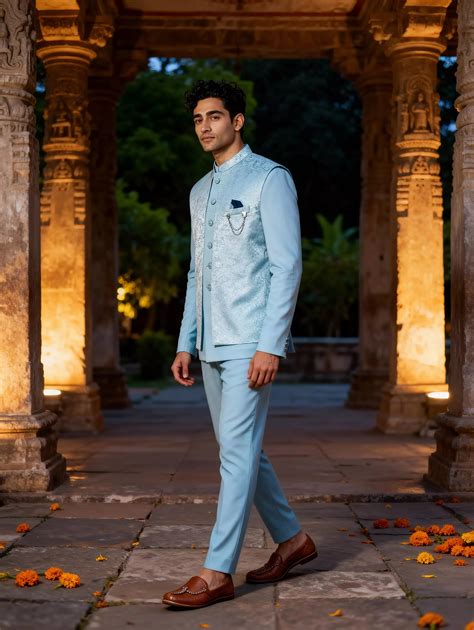 Self Graphic Design Sea Green Satin Bandhagala Set – South India ...
