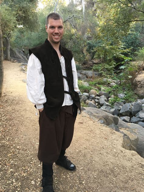 Renaissance Faire Men's outfit with vest | Renaissance fair outfit ...