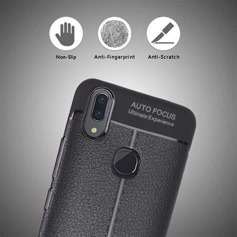 Vaku ® Vivo Y85 Kowloon Double-Stitch Edition Silicone Leather Texture ...
