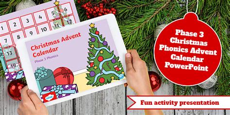 Phase 3 Christmas Phonics Advent Calendar PowerPoint