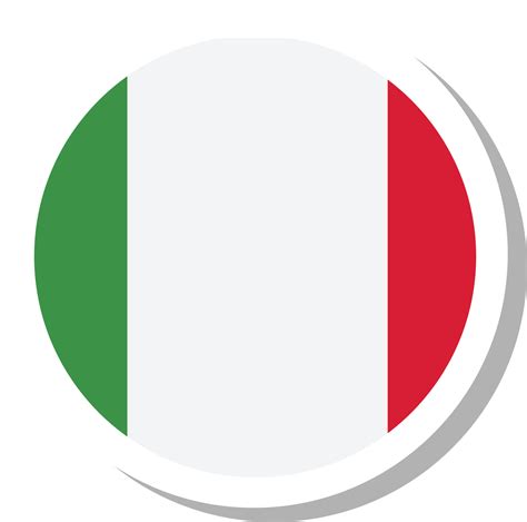 Italy flag circle shape, flag icon. 16707185 PNG
