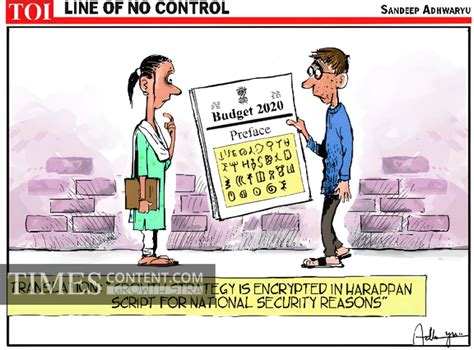 Budget 2020 preface Cartoons Cartoon TOI line of no con...