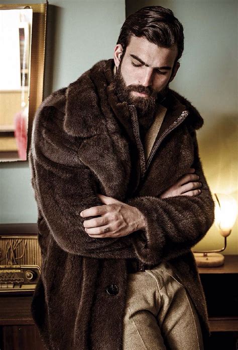 Mahogany Mink Fur Coat | Fur leather jacket, Fur jacket mens, Mens fur coat