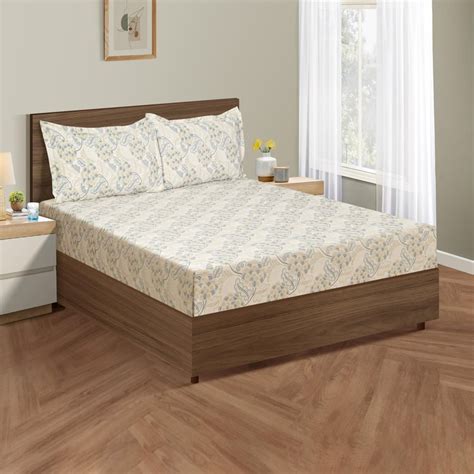 Buy SWAYAM Sugar Apple Dreams 160TC Queen Bedsheet Set from Swayam at ...