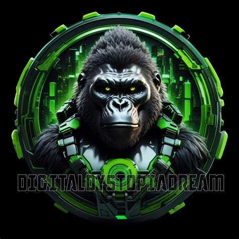 Cyberpunk Gorillas Twitch Sub Bit Badges for Streamers, Vtuber ,animal Lovers 32 Transparent Png ...