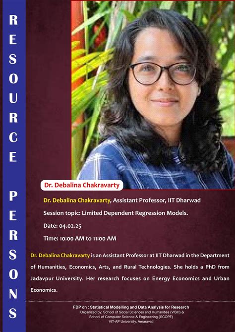 Prof. Debalina Chakravarty, Assistant Professor in Economics, Indian ...