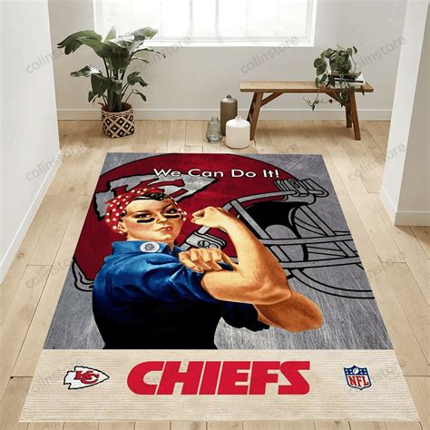Kansas City Chiefs Logo Area Rug For Gift Living Room Rug Home Decor F ...