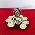 Buy SPS MARKETING Brass Raja Kubera Vilakku/Gaja Lakshmi Diya (Yellow ...