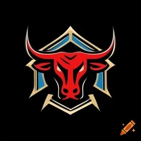 Blue bull paladin logo displayed within a shield on Craiyon