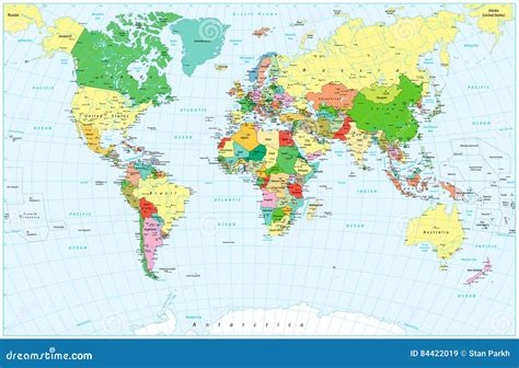 Large Detailed World Map 的图像结果