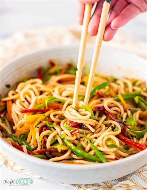 Gluten Free Sesame Udon Noodle Salad (Soy Free) • The Fit Cookie