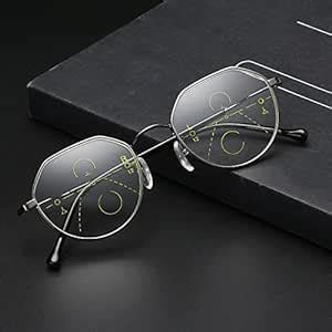 Buy GENERICGeometric Progressive Multifocal Presbyopia Reading Glasses ...