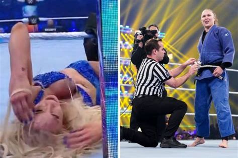 WWE cut live TV feed after Charlotte Flair suffers wardrobe issue at ...