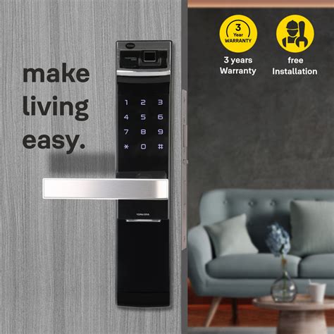 YDM 4109- A Series, Biometric Smart Lock, Black – Yale India