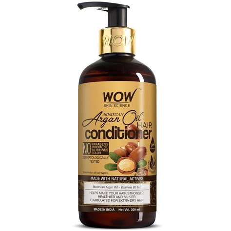 Buy WOW Skin Science Moroccan Argan Oil Conditioner For Dry Hair/Frizz ...