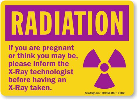 X-Ray Radiation Warning Signs | X-Ray in Use Signs