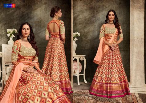 SAPTRANGI 1101-1108 SERIES DIGITAL GOWN AND LEHENGA MOTHER DAUGHTER ...